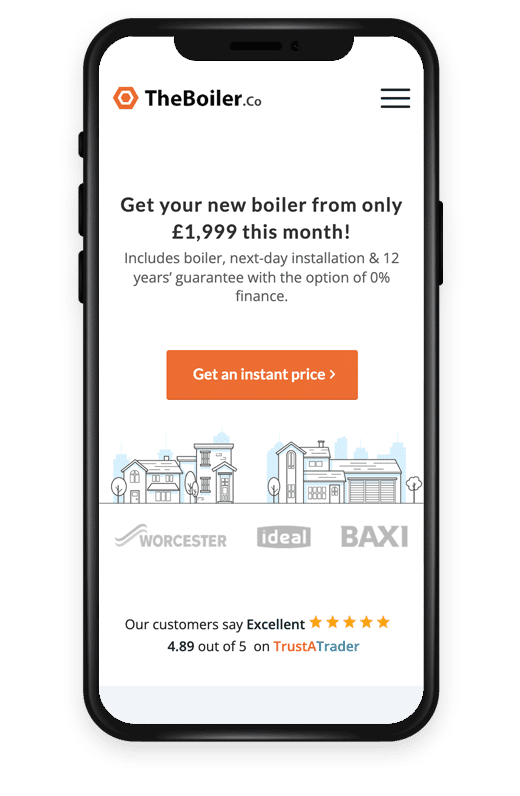 Design of a landing page